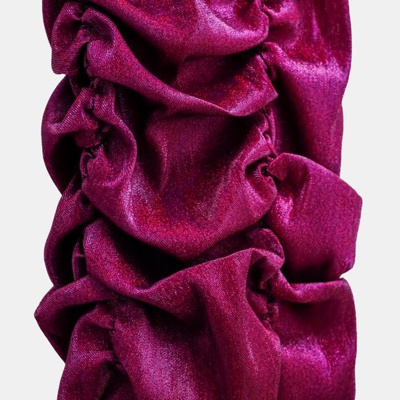 Area Fuchsia Ruched Mini Dress - Picture 7 of 11